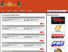 Tablet Screenshot of frenchradios.com